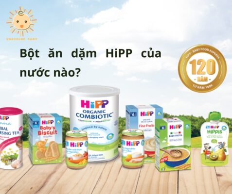 Bột ăn dặm HiPP của nước nào