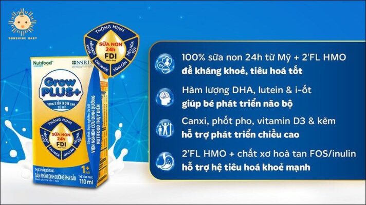 Sữa bột pha sẵn cho bé 2 tuổi