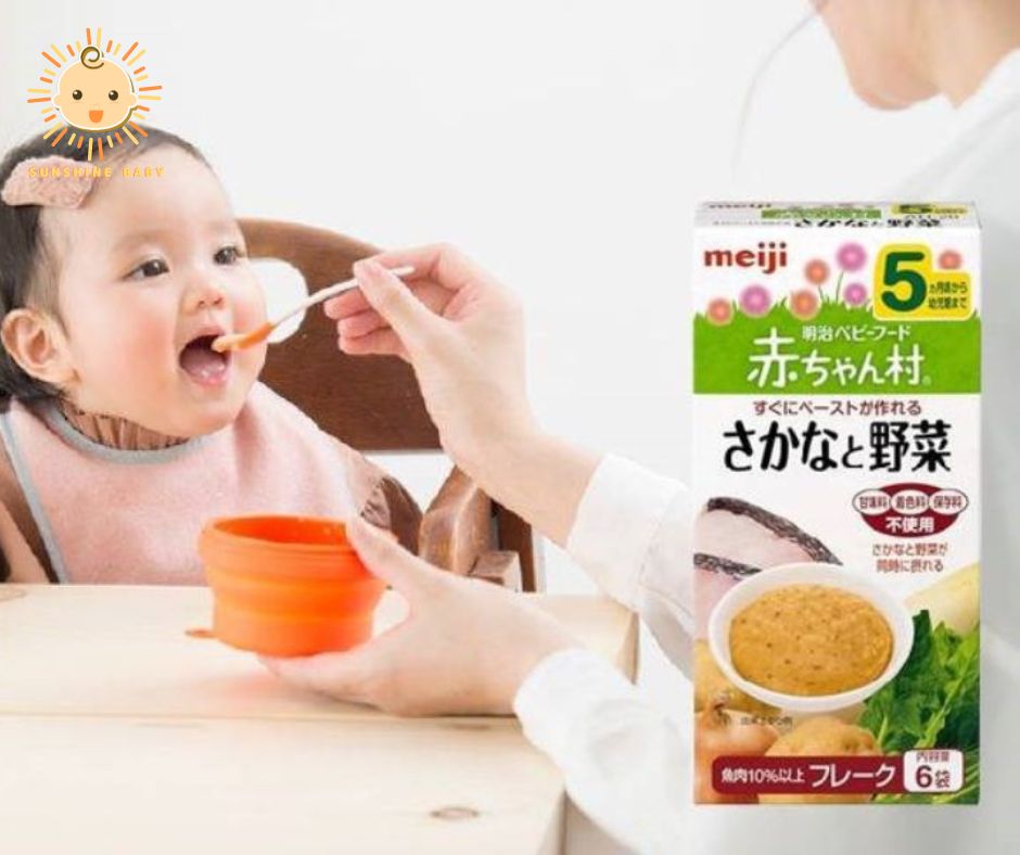 Bột ăn dặm cho bé 5 tháng Meiji có thực sự tốt không